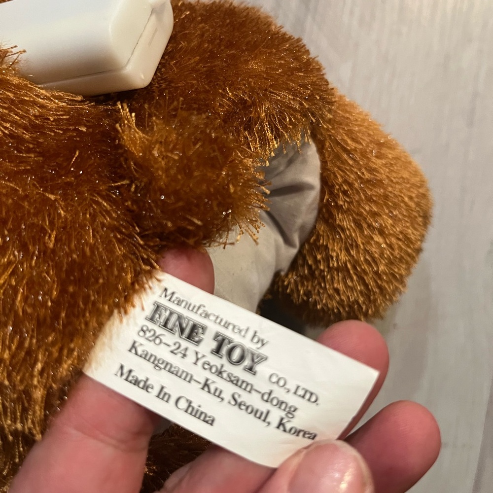 Puppet‎ Festive Brown Plush Bear with Santa Hat - Picture 7 of 7